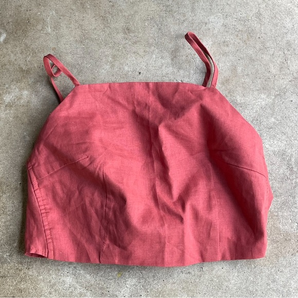 Crop Top tie back lightweight boho beachy size small AUS 8 US 4 casual - Picture 1 of 6